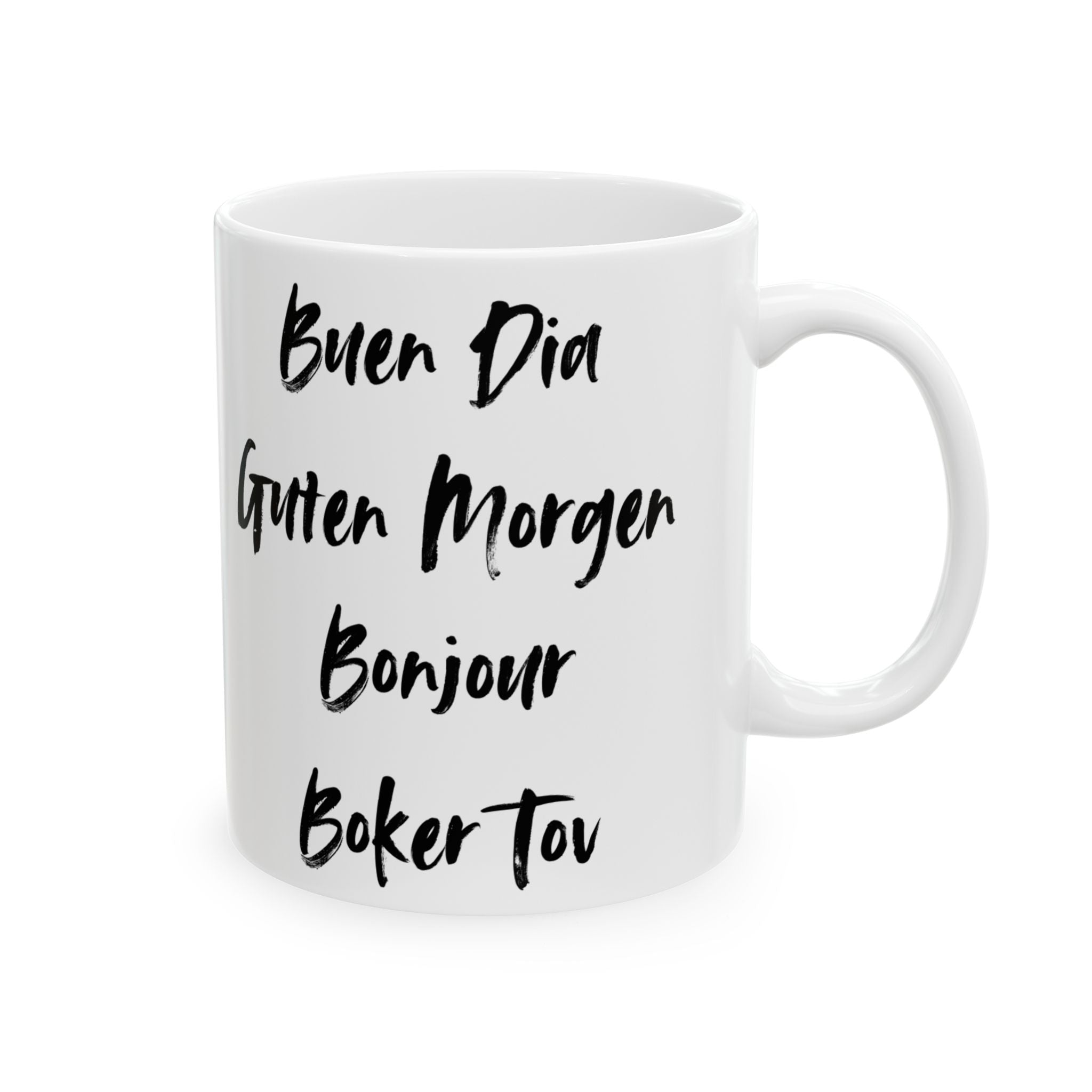 A Dog Says Good Morning in Five Languages With This Funny Mug