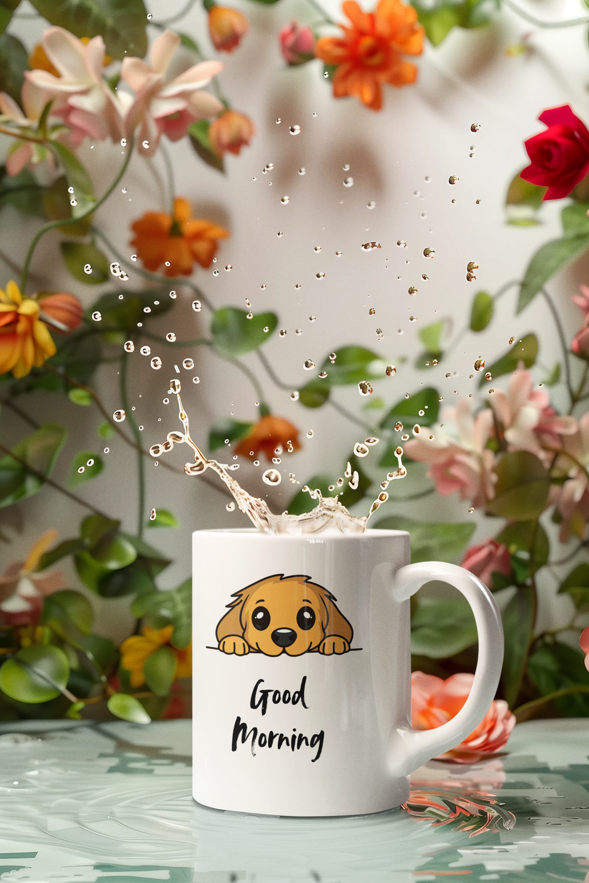 A Dog Says Good Morning in Five Languages With This Funny Mug